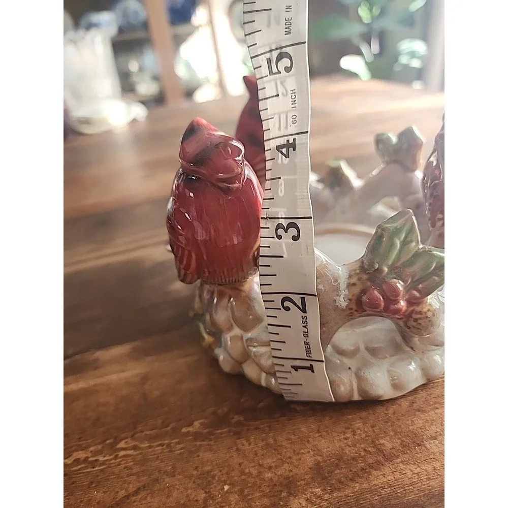 Three Cardinal‎ Ceramic Candle Holder
